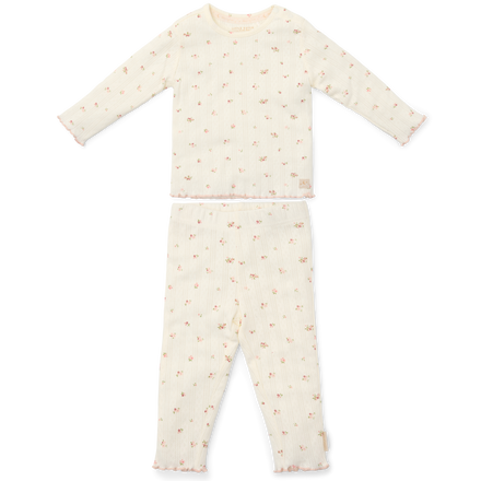 Little Dutch Twee-delige Pyjama Fairy Blossom | Wit