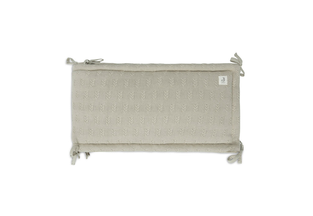 zzz Jollein Box/bedomrander 35x180 cm | Grain Knit Olive Green