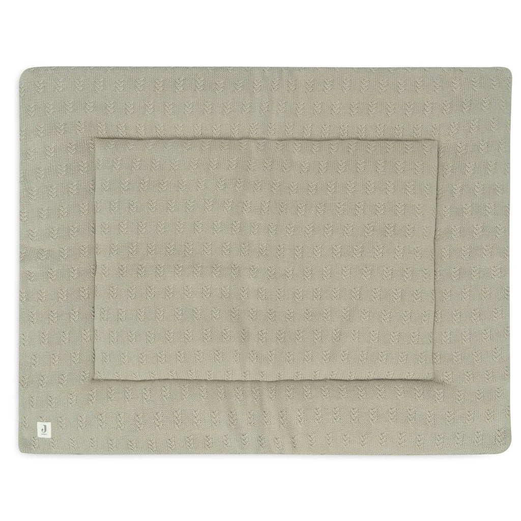 Jollein Boxkleed 75x95cm | Grain Knit Olive Green