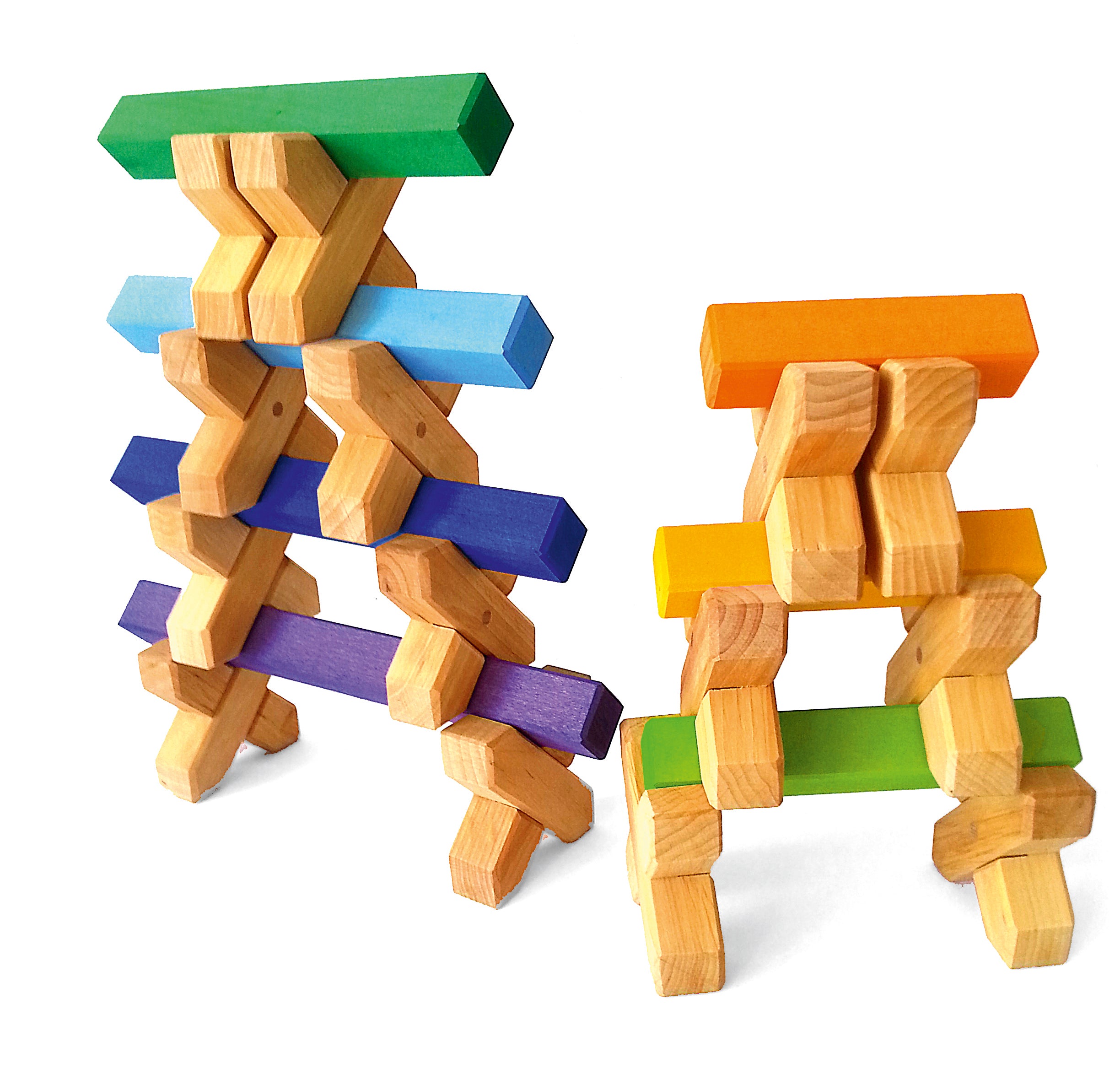 Bauspiel Houten Blokken Set | 100 Stuks