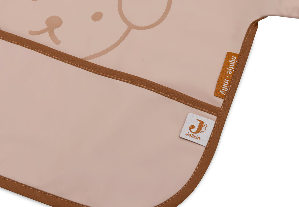 Jollein Slab Waterproof Met Mouwen Miffy Peekaboo Wild Rose