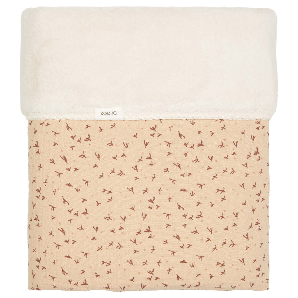 Koeka Ledikantdeken Teddy Trail | Beige