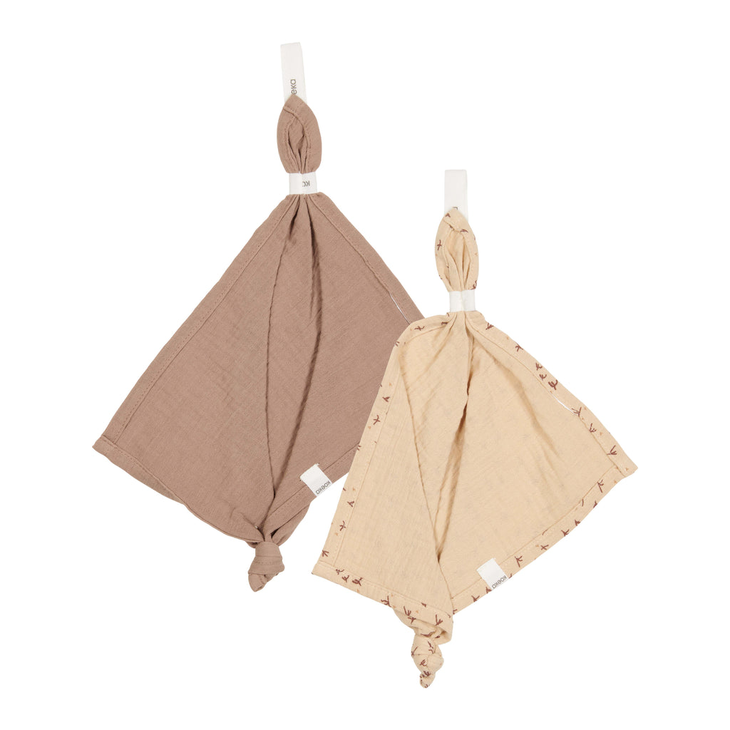 Koeka Speendoekje 2-Pack Trail | Beige/Caffe