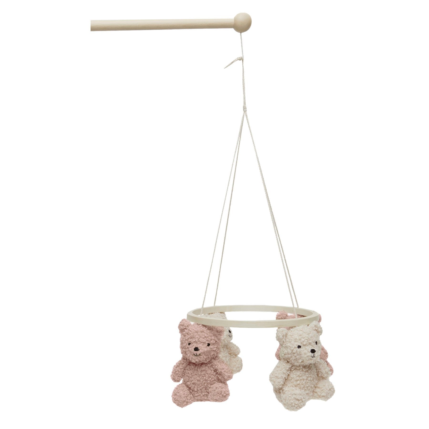 Jollein Baby Mobiel Teddy Bear Wild Rose/Naturel