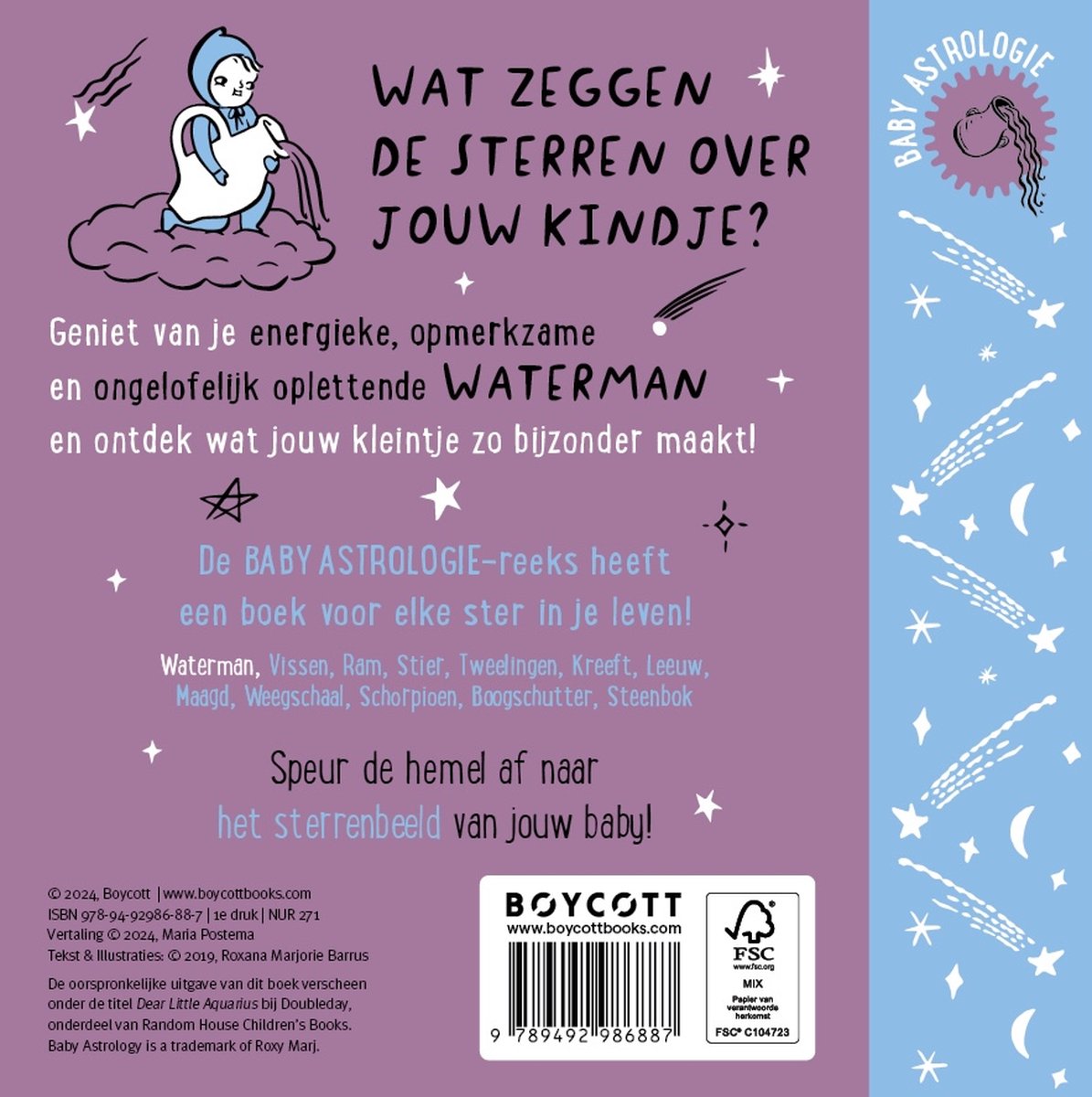 Prentenboek Sterrenbeeld Boekje | Lieve Kleine Waterman