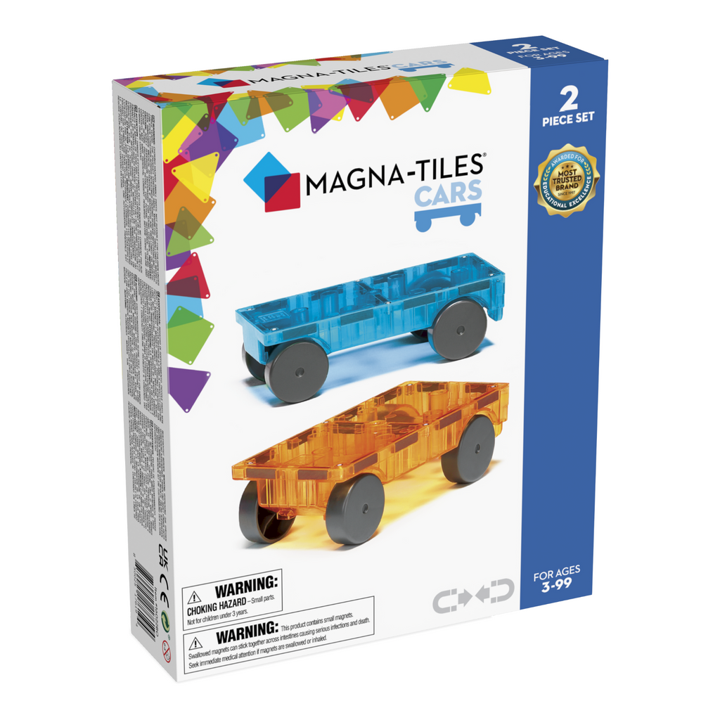 Magna-Tiles Set Auto's Uitbreidingset | 2 Stuks