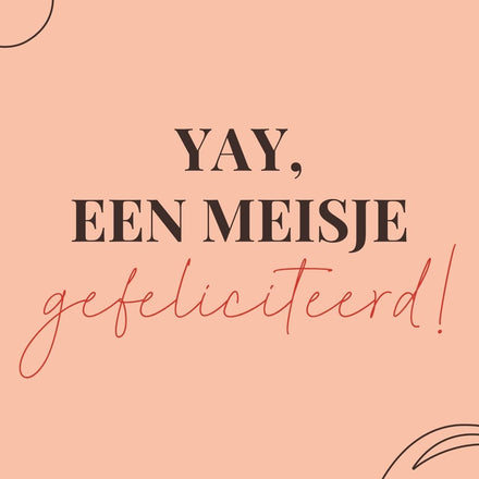 Online cadeaubon - Yay! Het is een meisje!