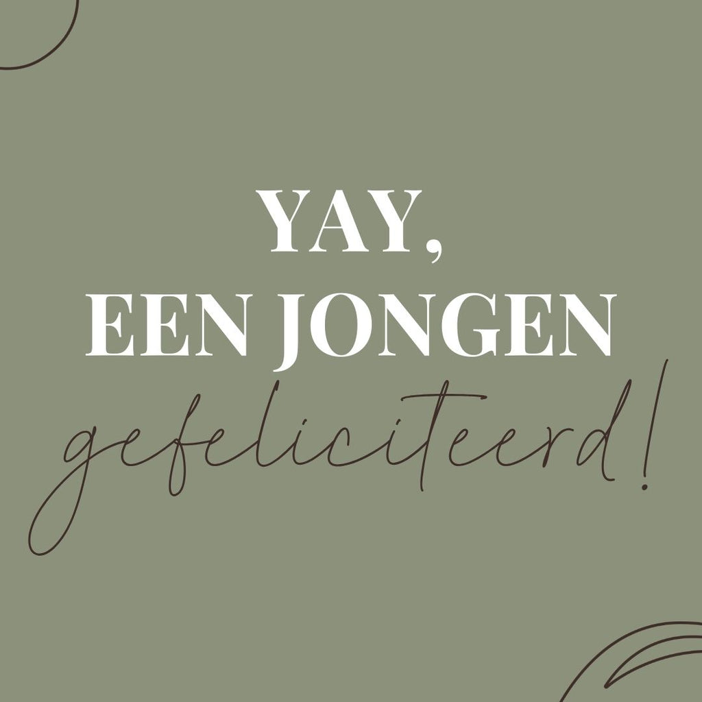 Online cadeaubon - Yay! Het is een jongen!