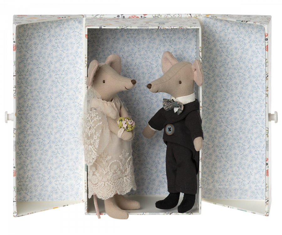 Maileg Wedding Mice Couple In Box