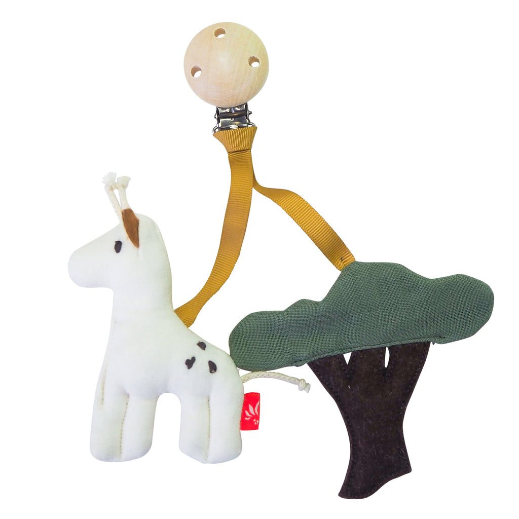 Kikadu Wooden Clip Tree with | Giraffe