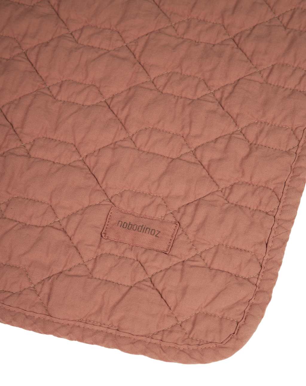 Nobodinoz Wabi Sabi Quilted Deken 100x135cm | Rosewood*