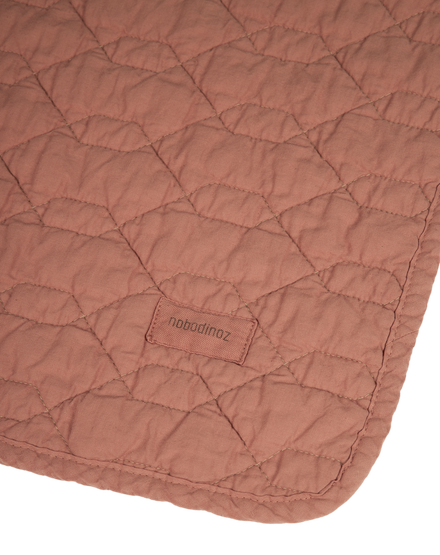 Nobodinoz Wabi Sabi Quilted Deken 100x135cm | Rosewood*