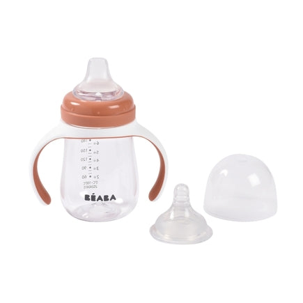 Béaba Drinkbeker Met Rietje 210ml | Terracotta