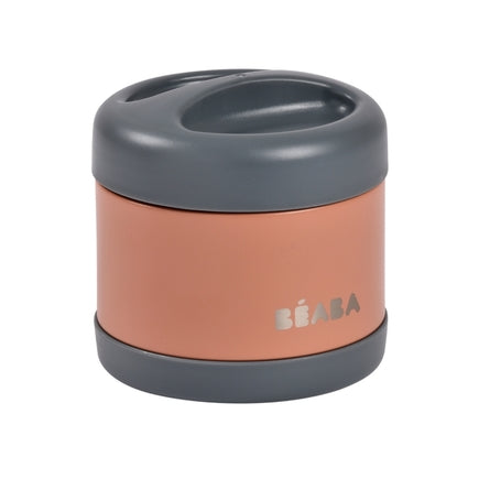 Béaba Thermo Pot 500ml | Mineral Grey / Terracotta