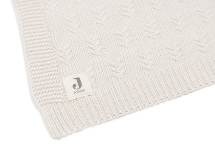 Jollein Wiegdeken 75x100cm | Grain Knit Oatmeal