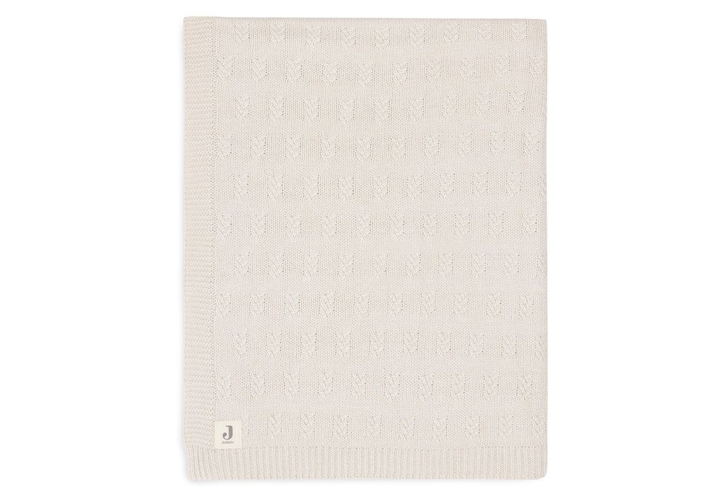 Jollein Wiegdeken 75x100cm | Grain Knit Oatmeal