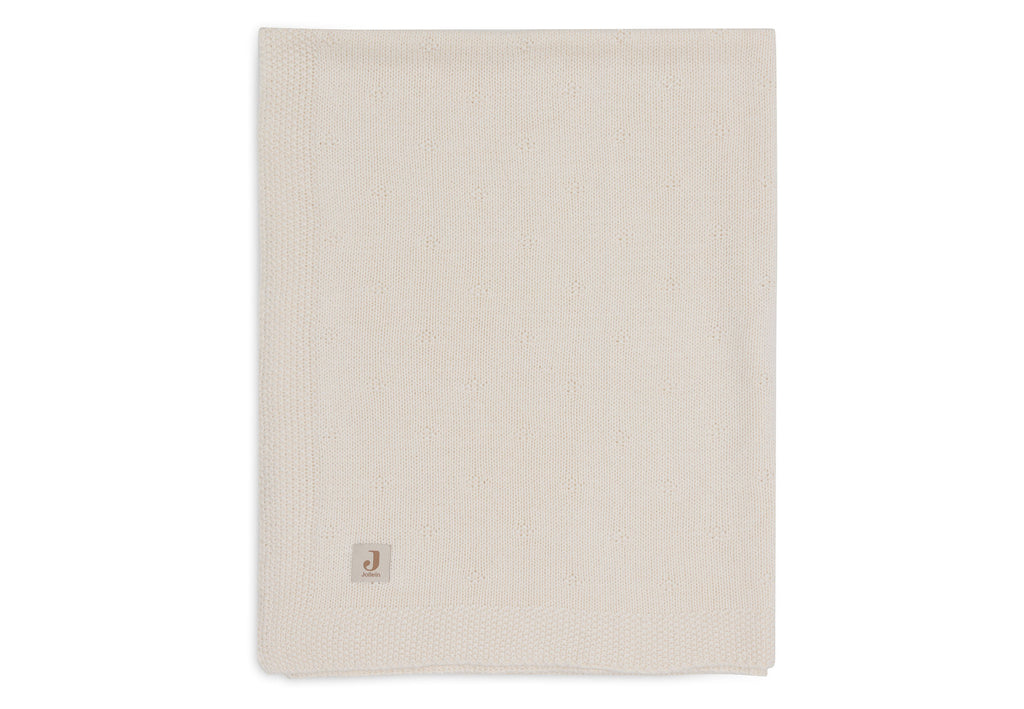 Jollein Wiegdeken 75x100cm Cosy Knit Ivory