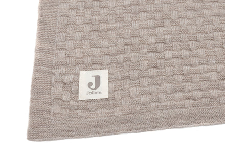 ZZZ Jollein Ledikant Deken 100x150cm | Weave Knit Merino Wool Funghi