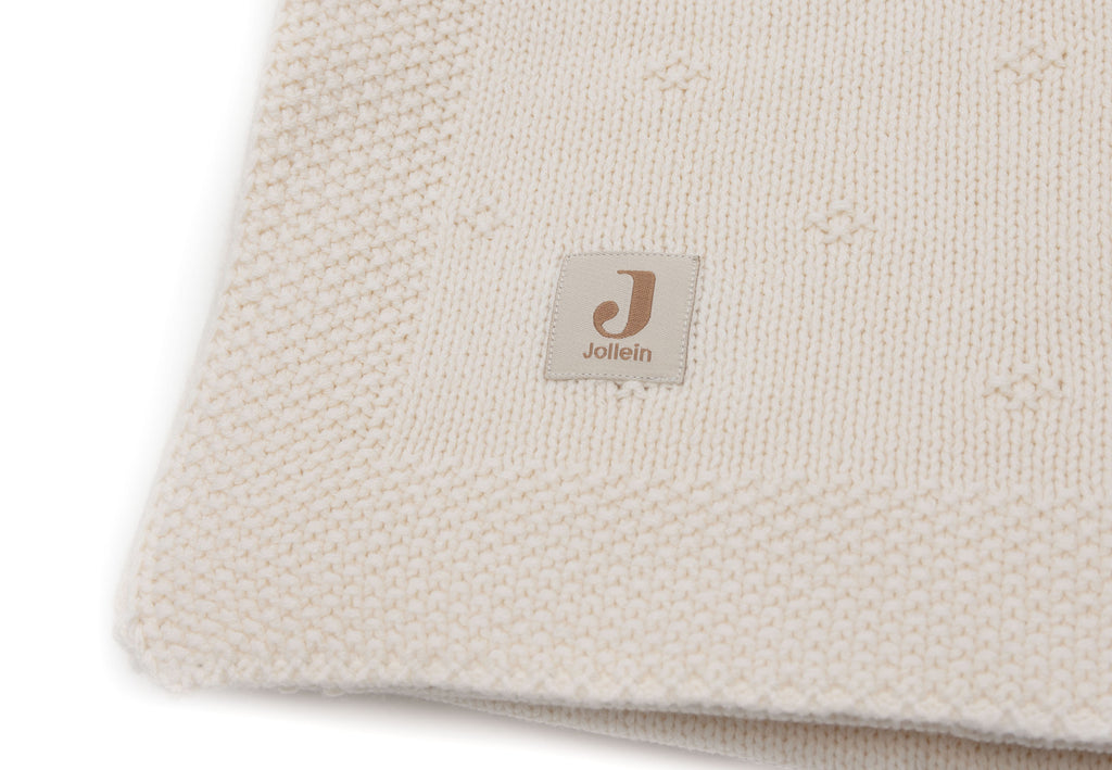 Jollein Ledikantdeken 100x150cm Cosy Knit Ivory