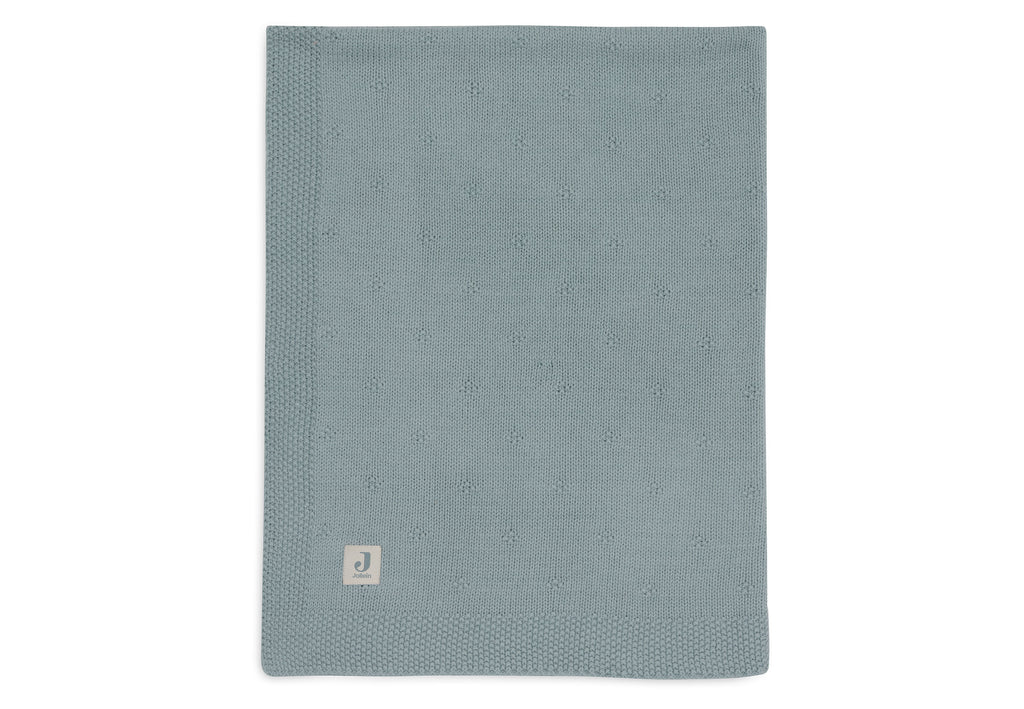 Jollein Ledikantdeken 100x150cm Cosy Knit Sea Green