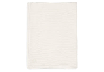 zzz Jollein Wiegdeken Fleece 75x100cm | Basic Knit Ivory / Coral