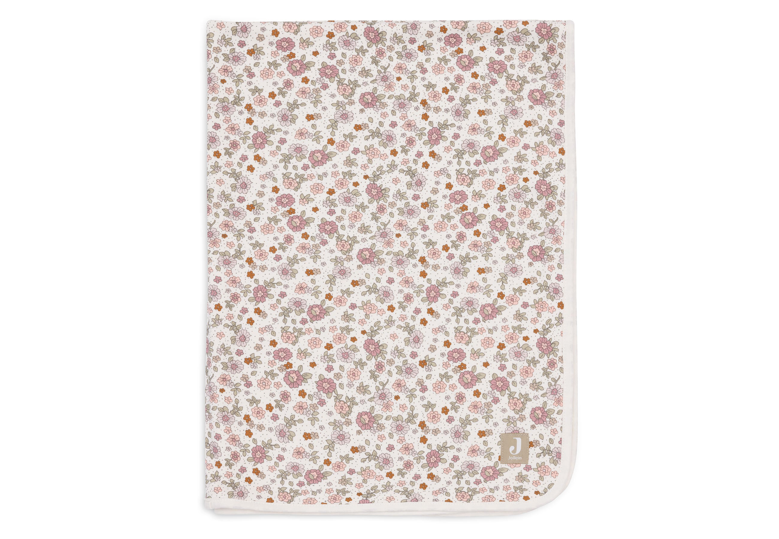 Jollein Deken Wieg Jersey 75x100cm | Retro Flowers