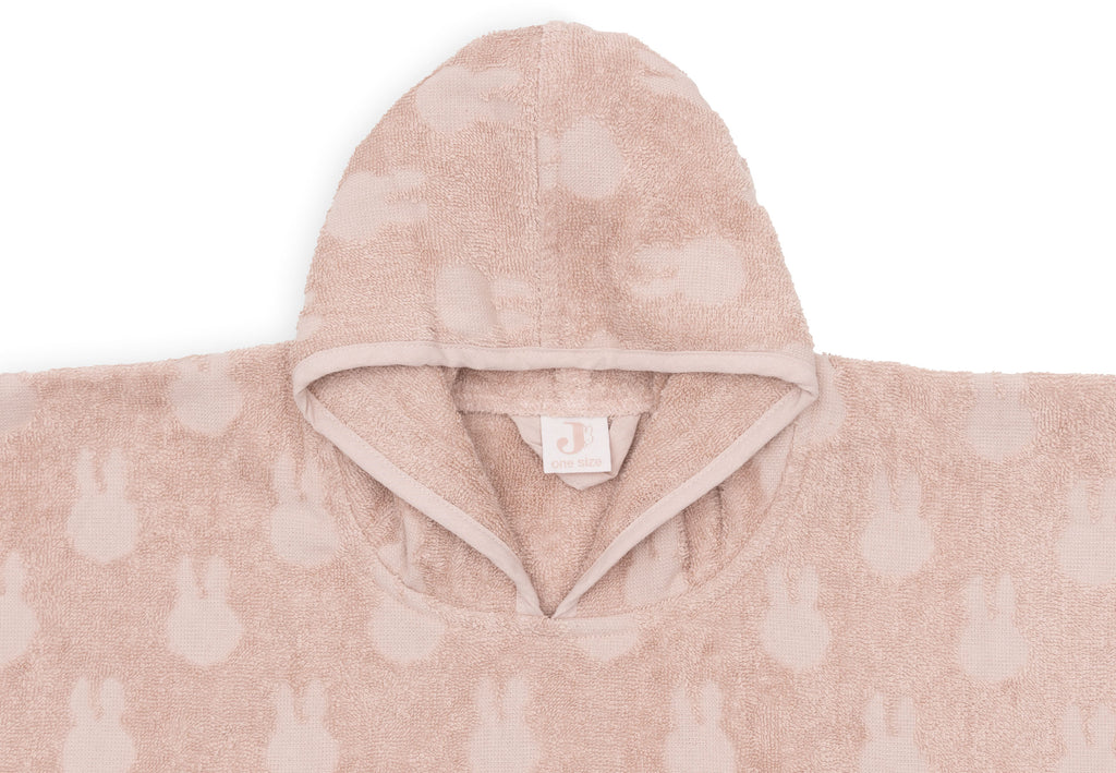 Jollein Badponcho Badstof Miffy Jacquard | Wild Rose