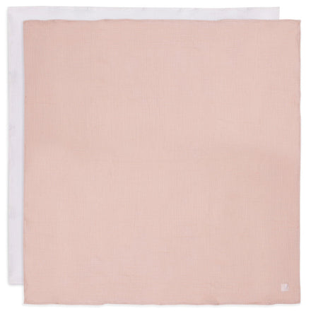 Jollein Hydrofiele Doek Large 115x115cm | Wild Rose/Ivory (2Pack)