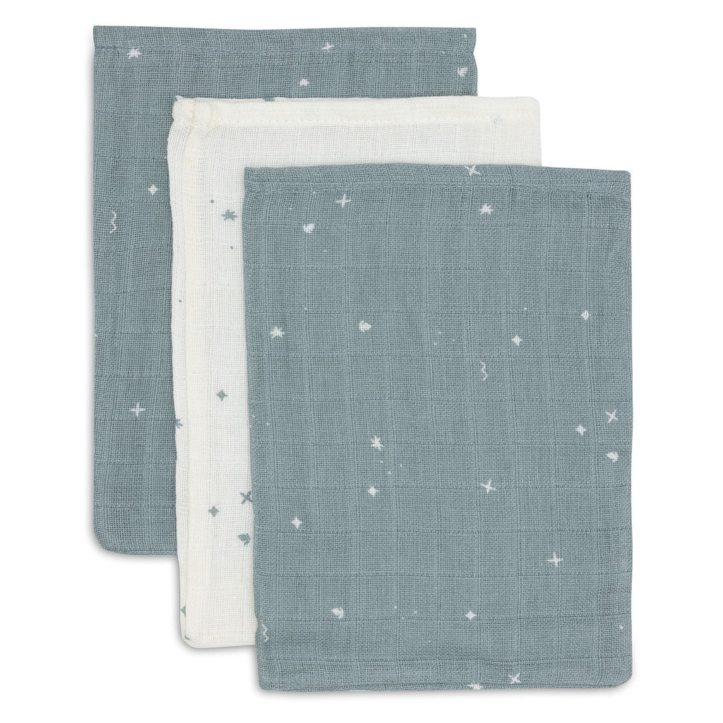 Jollein Washandje 15x20cm Twinkling Sea Green (3pack)