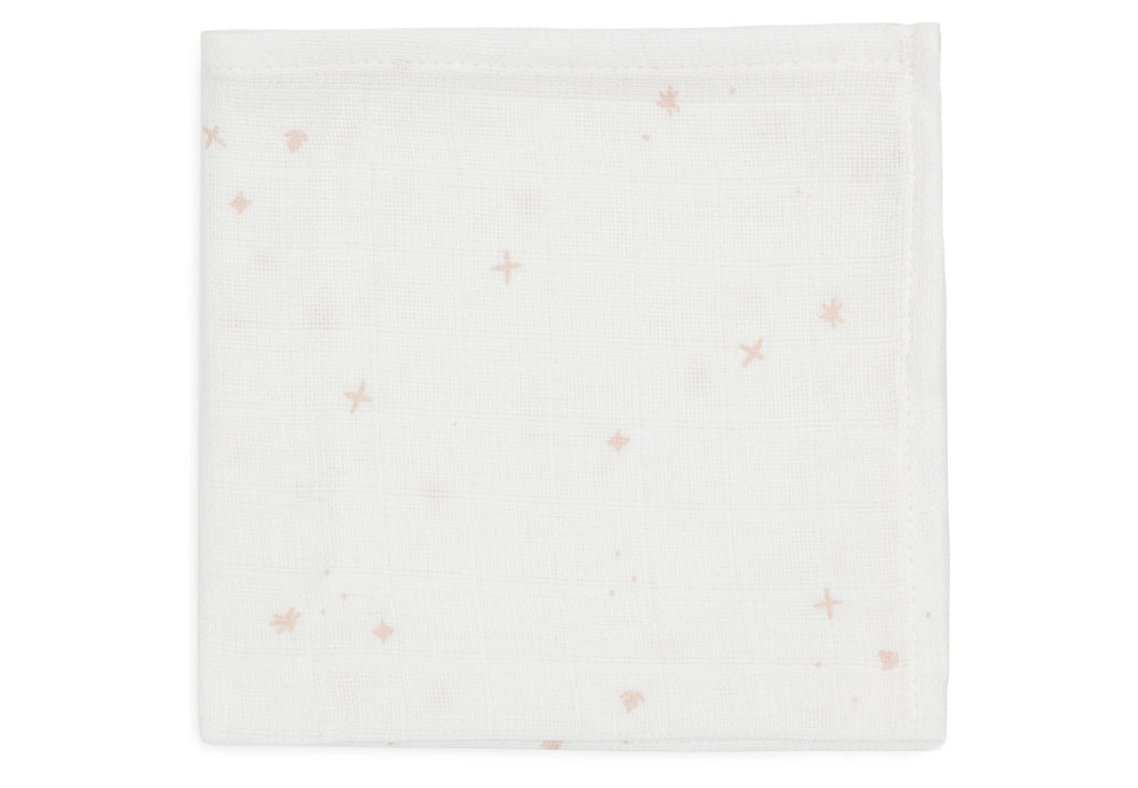 Jollein Hydrofiele Monddoekjes 31x31cm Twinkling Wild Rose (3pack)