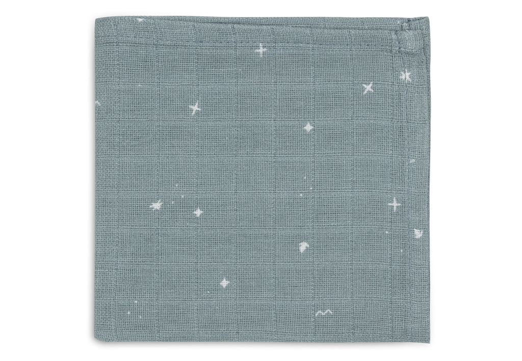 Jollein Hydrofiele Monddoekjes 31x31cm Twinkling Sea Green (3pack)