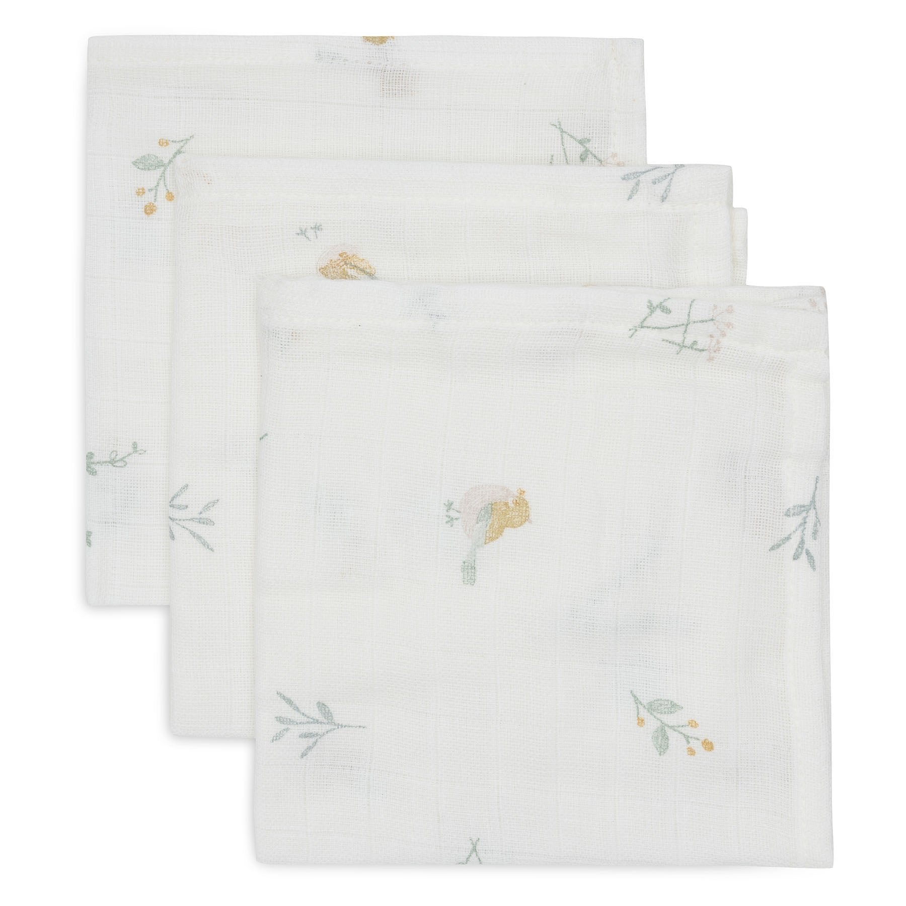 Jollein Hydrofiele Monddoekjes 31x31cm Lovely Birds (3pack)