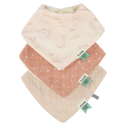 Trixie Bandana Slab 3-Pack Mix - Rosy Rabbit