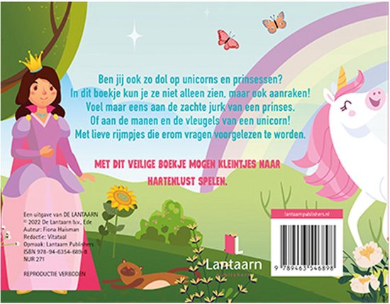 De Lantaarn Voorleesboek Kijk en voel | Unicorns & prinsessen