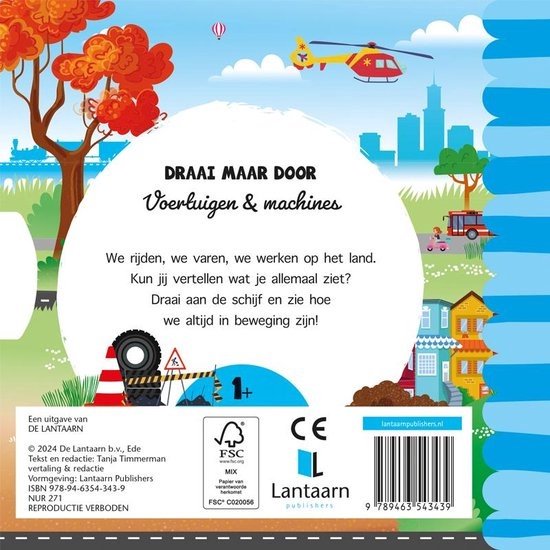 De Lantaarn Voorleesboek Draai maar door | Voertuigen & machines