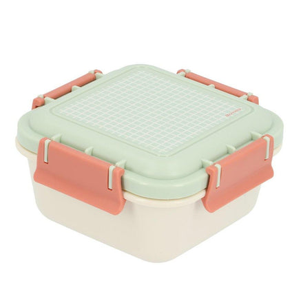 Monnëka Grote Lunchbox Met Vakjesverdeler | Stripes Sage