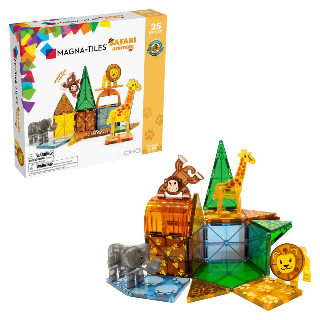 Magna-Tiles Safari Animals | 25 Stuks