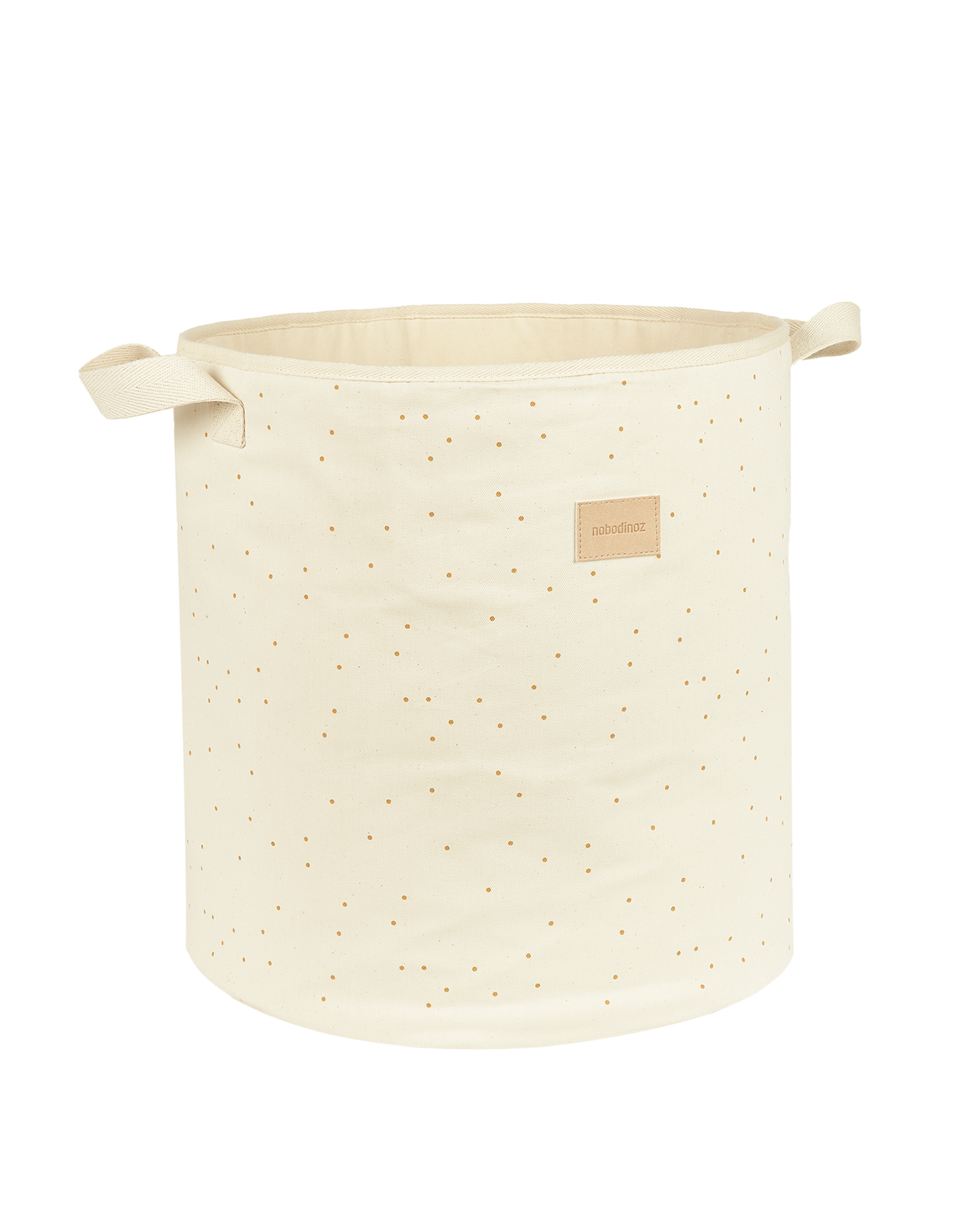 Nobodinoz Opbergmand Toybag 41x37x37cm | Natural Honey Sweet Dots