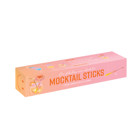 CuriosiTeas Mocktail Sticks Tequilla Sunrise | 6 Sticks