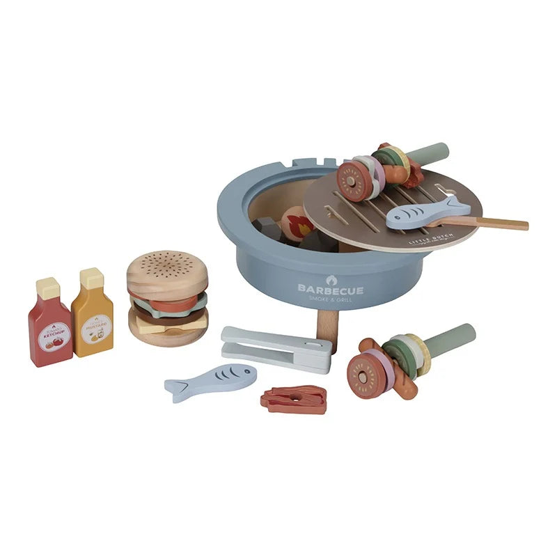 Little Dutch Barbecue Toy Set Houten Speelset