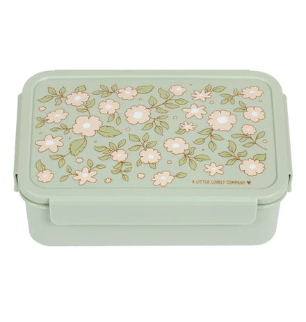 A Little Lovely Company Lunch Box Met Verdeelvakjes | Blossoms Sage