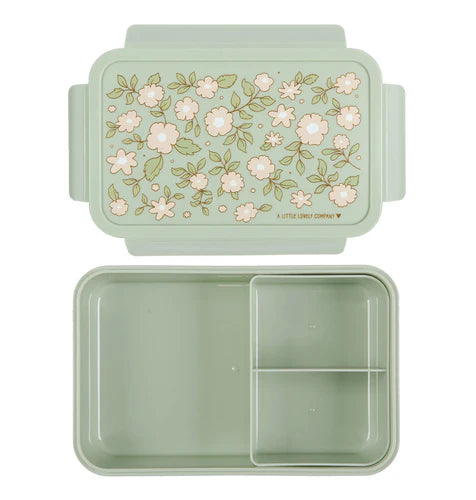 A Little Lovely Company Lunch Box Met Verdeelvakjes | Blossoms Sage