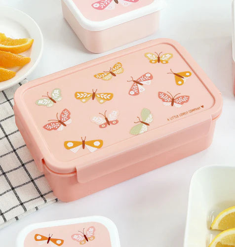 A Little Lovely Company Lunch Box Met Verdeelvakjes | Butterflies