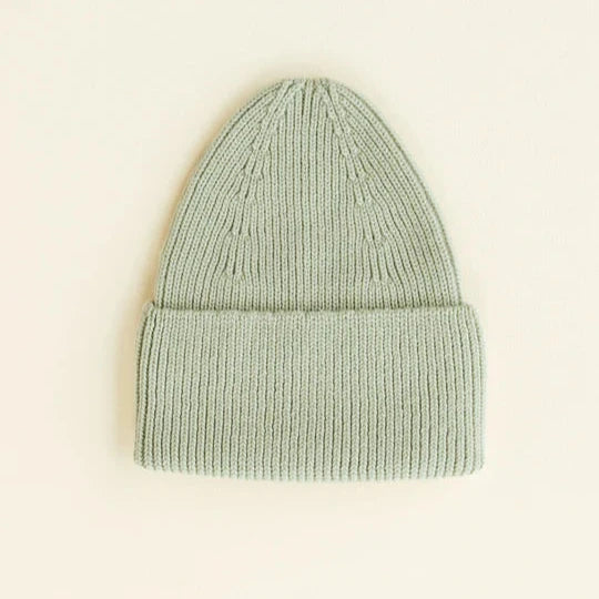 Hvid Newborn Beanie Fonzie 0-6M | Mint