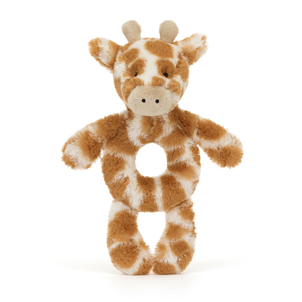 zzz Jellycat Knuffel Bashful Giraffe Ring Rammelaar