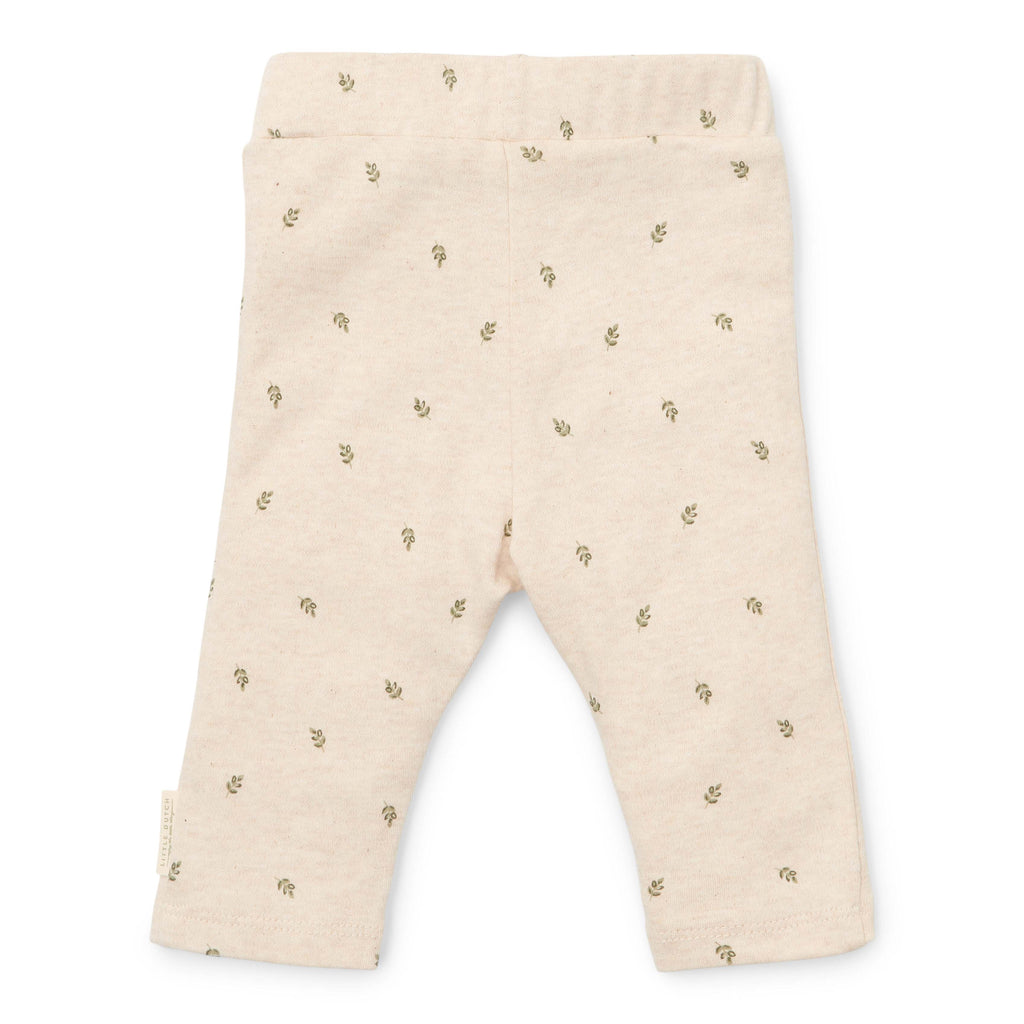 Little Dutch Newborn Noos Little Farm Legging | Green Leaves