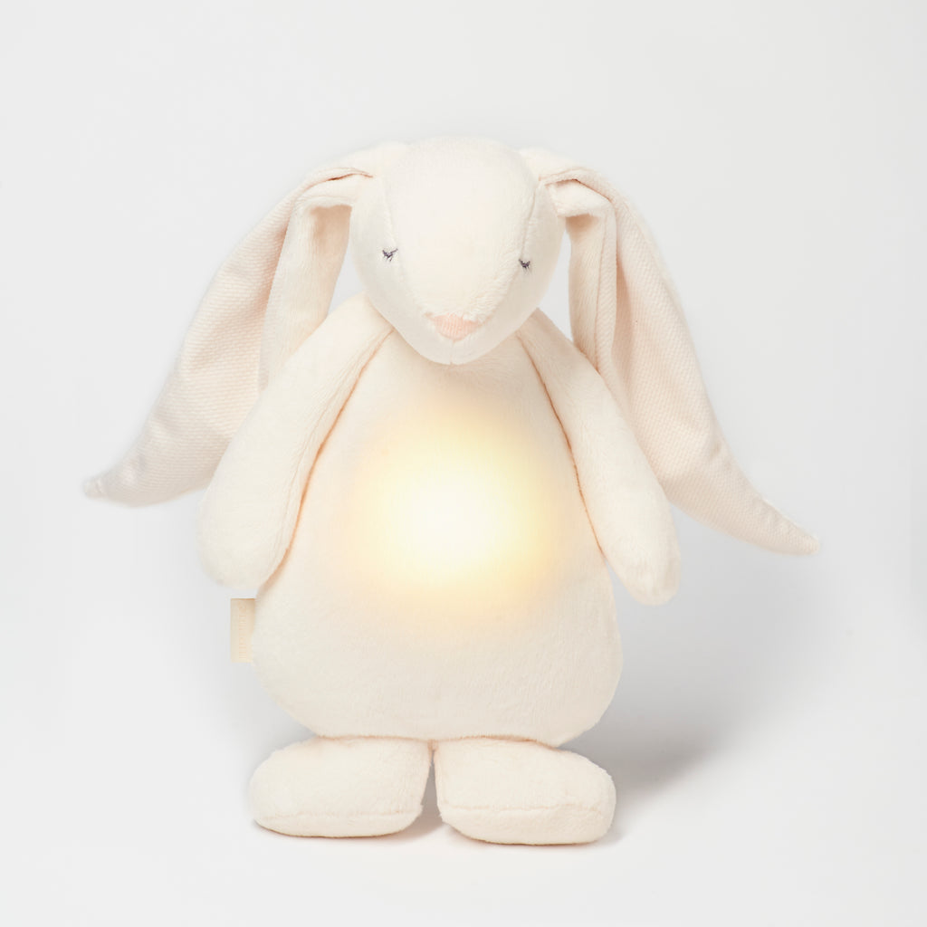 Moonie 2.0 upgrade - Knuffel Hartslag en Licht | Humming Friend Cream - Polyester