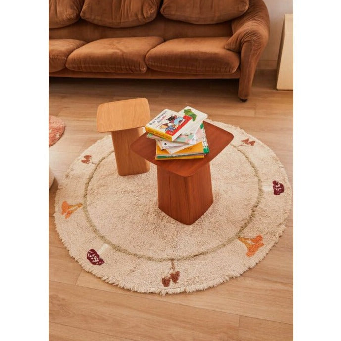 Lorena Canals Machinewasbaar Tapijt Rond Rug Ø140cm | Chanterelle