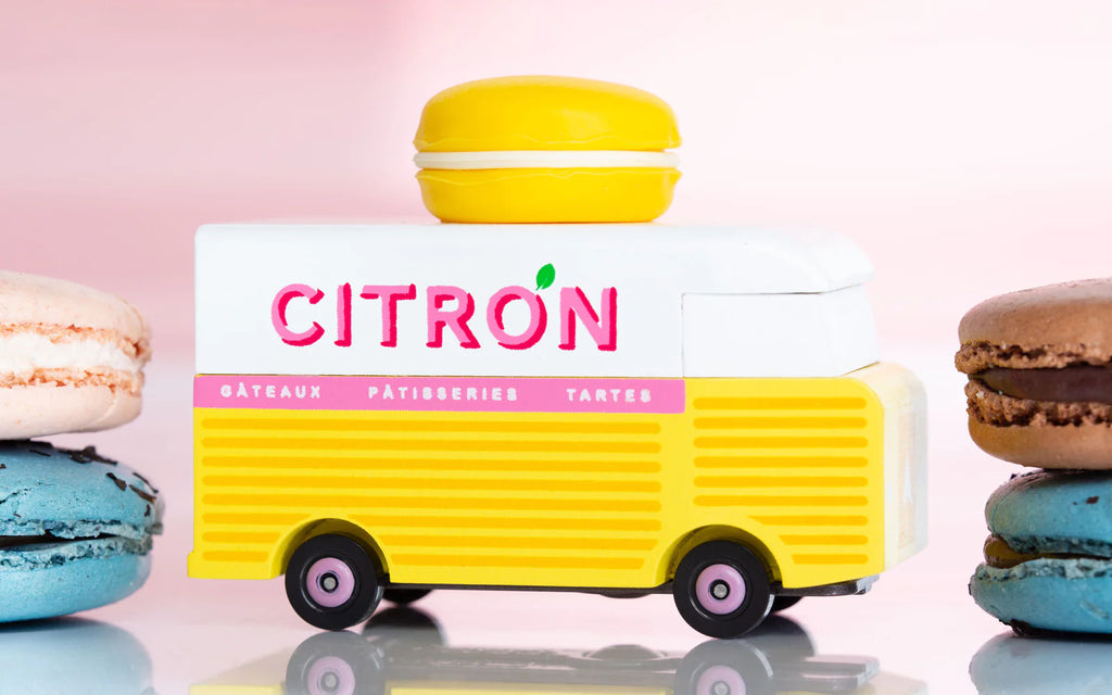 Candylab Toys Speelgoedauto | Citron Macaron Van