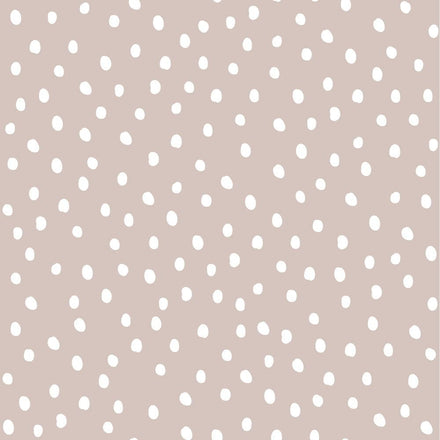 Dekornik Behangpapier Simple Irregular Dots | Powder Pink White